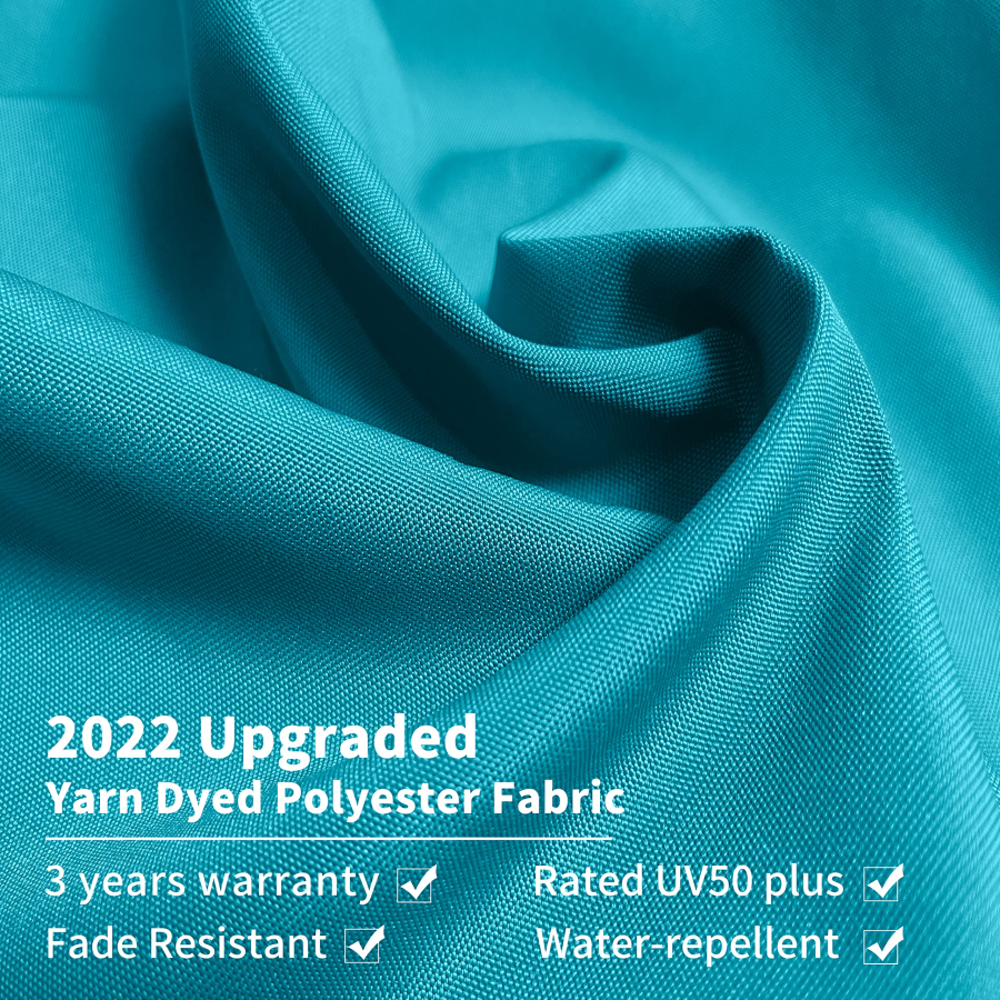 PURPLE LEAF 10'×10' Patio Umbrella Outdoor Cantilever Solar Powered LED Square Umbrella Aluminum Offset Umbrella