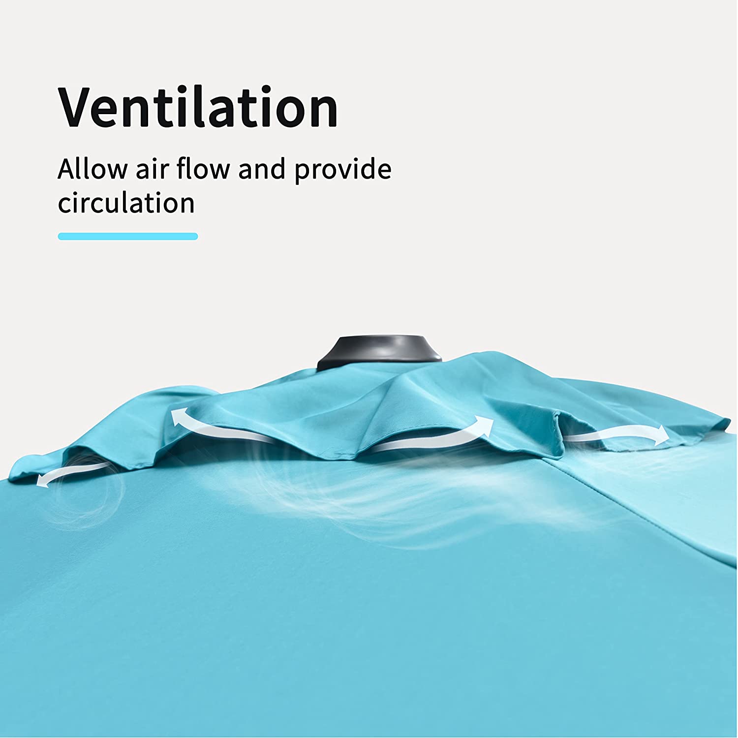 PURPLE LEAF Patio Umbrella Outdoor Cantilever Round Umbrella Aluminum Offset Umbrella with 360-degree Rotation