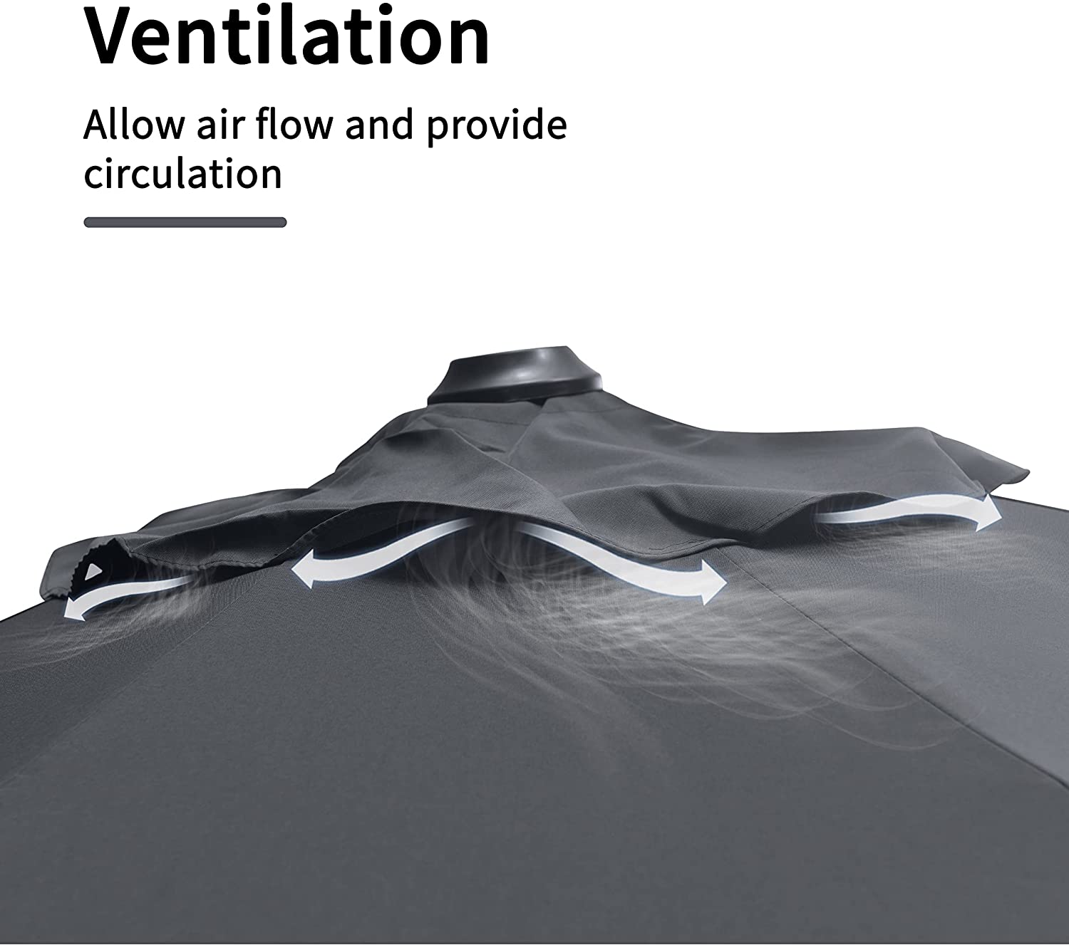 PURPLE LEAF Patio Umbrella Outdoor Cantilever Round Umbrella Aluminum Offset Umbrella with 360-degree Rotation