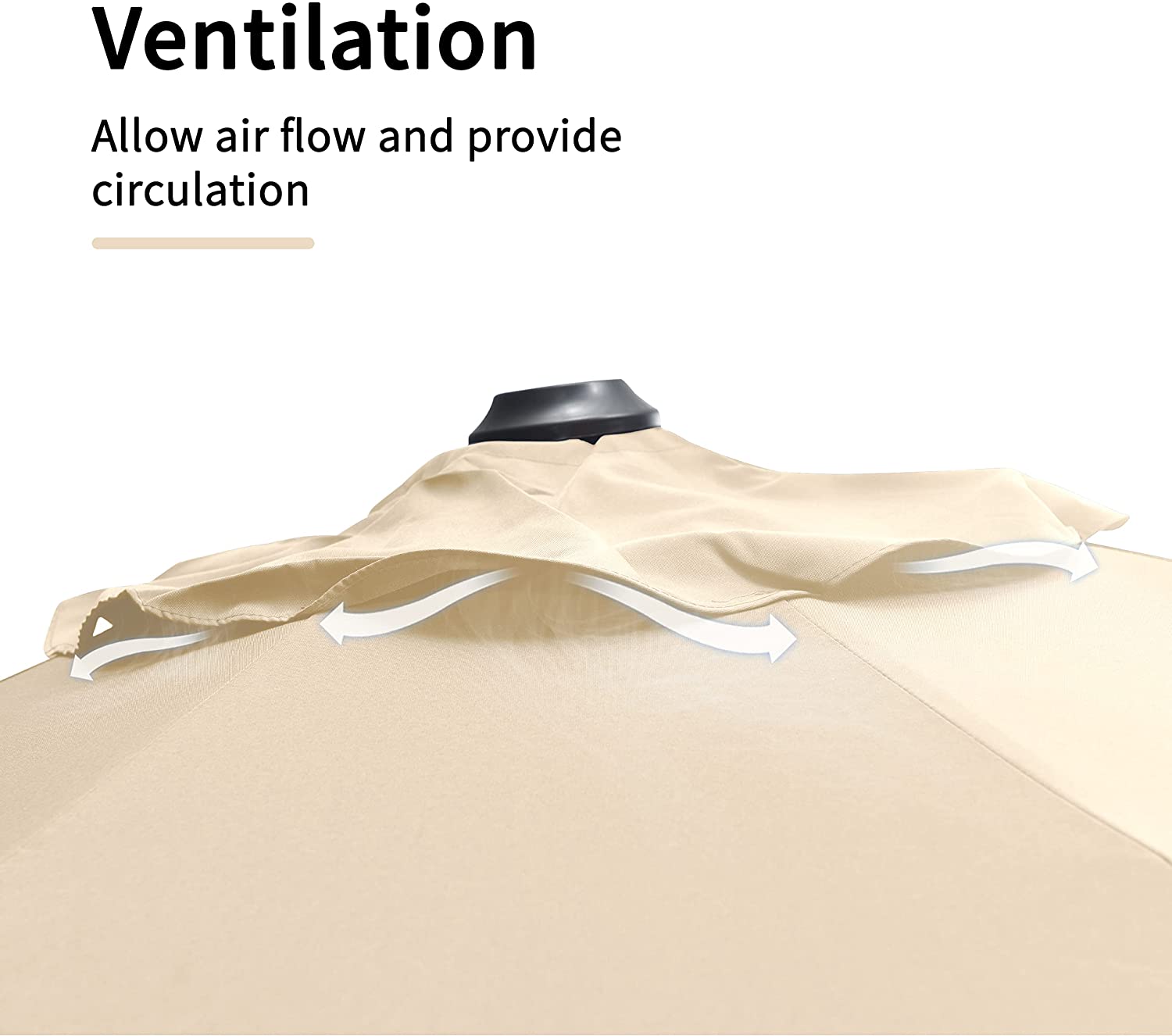 PURPLE LEAF Patio Umbrella Outdoor Cantilever Round Umbrella Aluminum Offset Umbrella with 360-degree Rotation