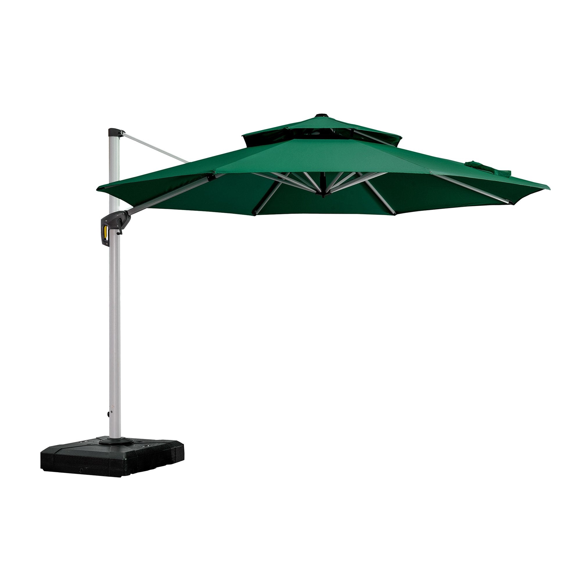 PURPLE LEAF Patio Umbrella Outdoor Round Umbrella Large Cantilever Umbrella Windproof Offset Umbrella Heavy Duty Sun Umbrella