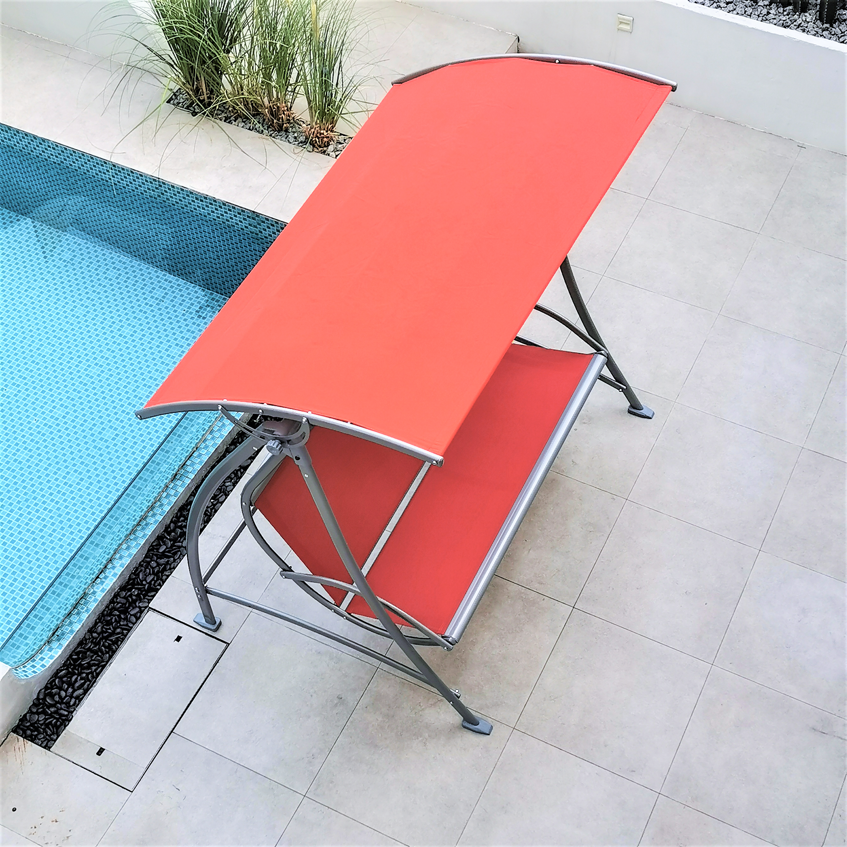 3-Seat Deluxe Outdoor Patio Porch Swing with Weather Resistant Steel Frame