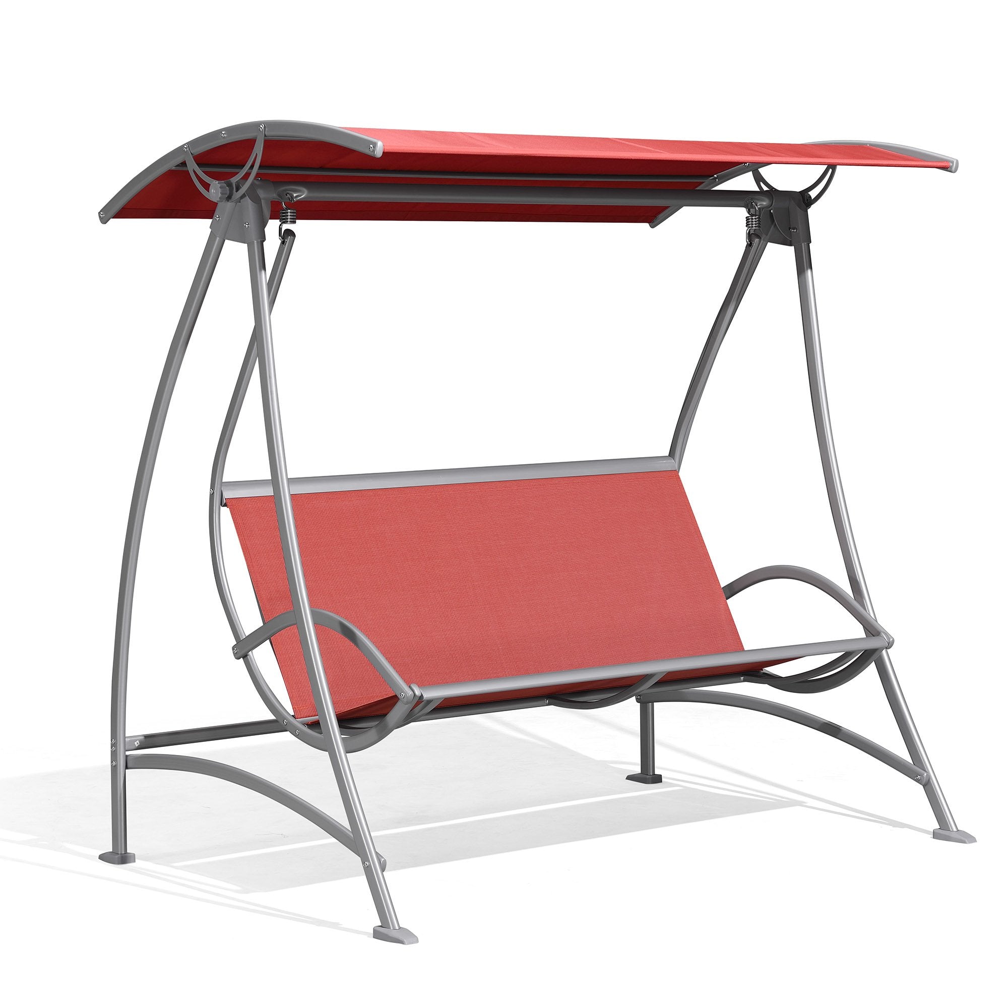 3-Seat Deluxe Outdoor Patio Porch Swing with Weather Resistant Steel Frame