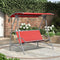 3-Seat Deluxe Outdoor Patio Porch Swing with Weather Resistant Steel Frame