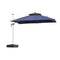 PURPLE LEAF Patio Umbrella Outdoor Square Umbrella Large Cantilever Umbrella Windproof Offset Umbrella Heavy Duty Sun Umbrella